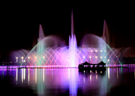 เอฟเฟกต์ 3D Water Dance Fountain Systems เพื่อความบันเทิงแรงดันไฟฟ้า 380V ผู้ผลิต